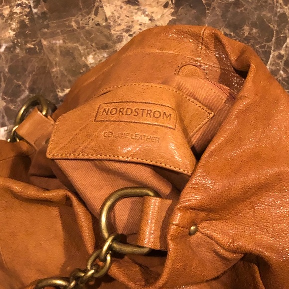 Nordstrom Genuine Leather Brown Bag - Picture 3 of 3